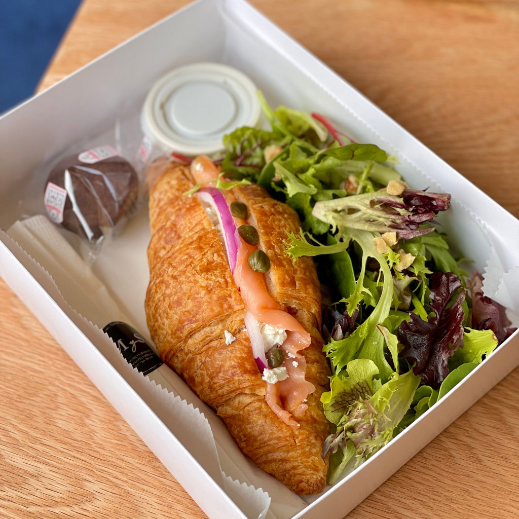 Crossaint Box Croissant Box Lunch Gourmet - Pack 12 piezas – Mantel y Servilleta